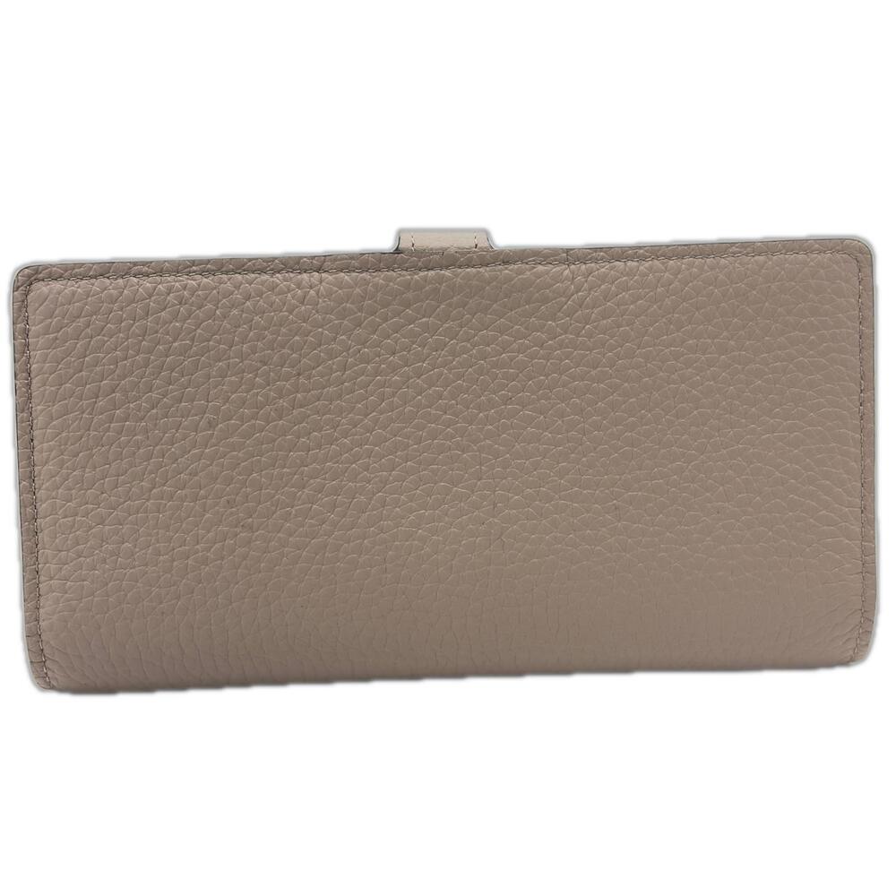 Louis Vuitton Long Leather LV Wallet Taurillon Galet Vertical Black